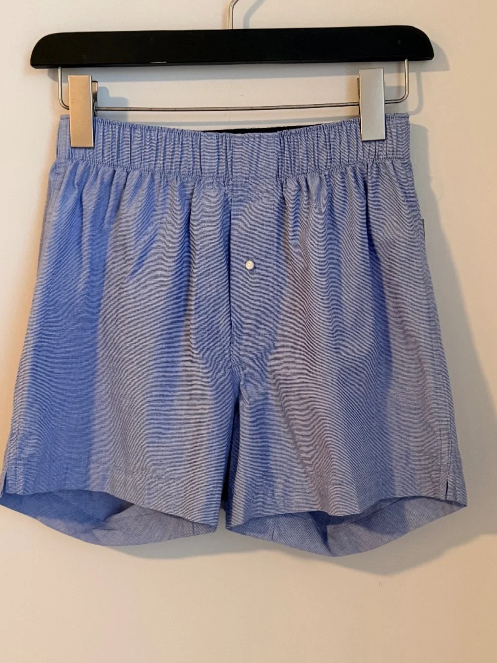 NWT J.Crew Men’s Cotton Blue chambray (Bold Peri)  Boxers SZ XS